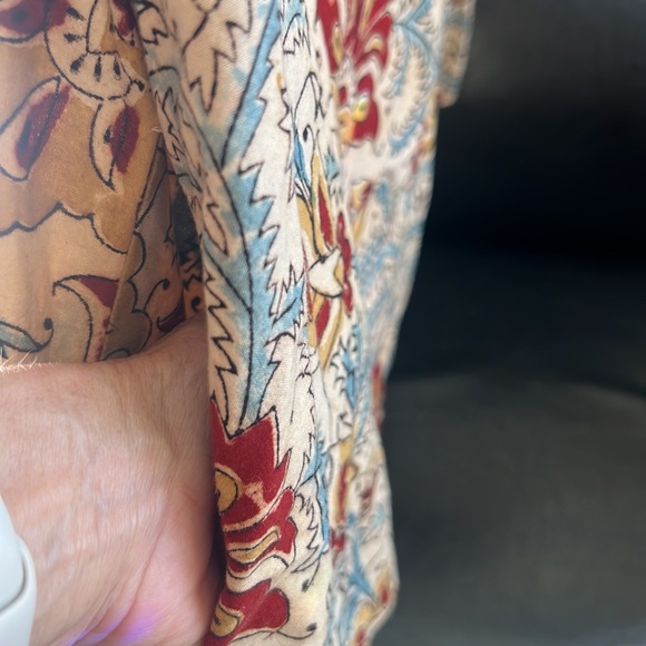 Cotton botanical dyed tunic top dress from India with pockets Large - Picture 7 of 10